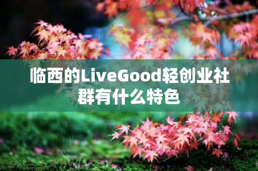 临西的LiveGood轻创业社群有什么特色