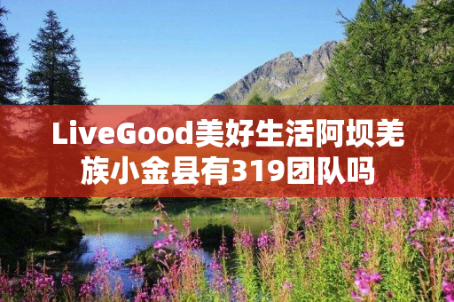 LiveGood美好生活阿坝羌族小金县有319团队吗