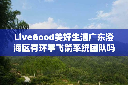 LiveGood美好生活广东澄海区有环宇飞箭系统团队吗