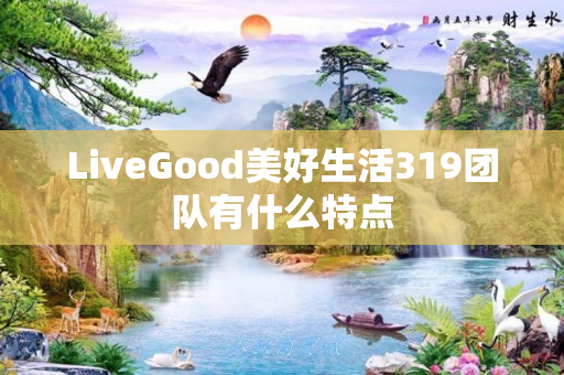 LiveGood美好生活319团队有什么特点