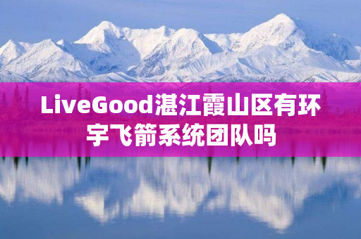 LiveGood湛江霞山区有环宇飞箭系统团队吗